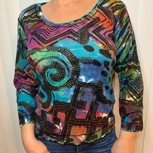 Colorful Chico’s Blouse